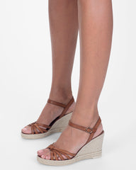 By Bianca Capri Wedge Tan Sandal