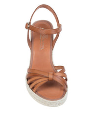 By Bianca Capri Wedge Tan Sandal