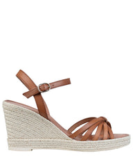 By Bianca Capri Wedge Tan Sandal