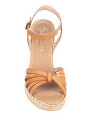 By Bianca Capri Nude Wedge