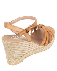 By Bianca Capri Nude Wedge