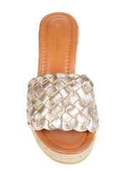 Bianca Buccheri Seville Gold Wedges