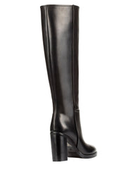 Genuine leather knee-high boots in black – crafted in Italy for modern Australian wardrobes