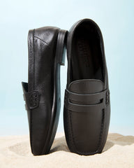 Dolci Firme Janene black nappa leather loafers