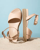 Bianca Buccheri Tropea Nude Sandals