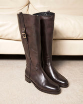 Bianca Buccheri Nante Choc Knee High Boot | Made in Italy