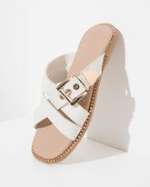 Dolci Firme Lilla Milk Leather Buckle Slide