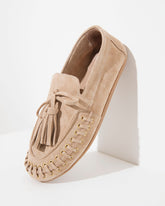 Dolci Firme Jaki Beige Suede Tassel Loafer