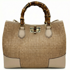 Dolci Firme Bamboo Raffia Bag