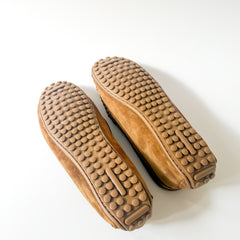 Dolci Firme Alpha cigar suede loafers pebbled rubber driving sole