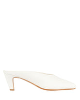 Bianca Buccheri Alani Milk soft nappa leather peep-toe mule with 50mm curved heel