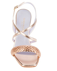 Bianca Buccheri Elisabetta Rose Gold Sandals