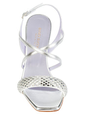 Bianca Buccheri Elisabetta Silver Sandals