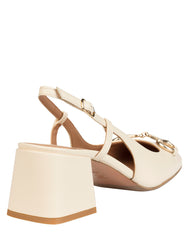 Bianca Buccheri Widley Cream Sling Back