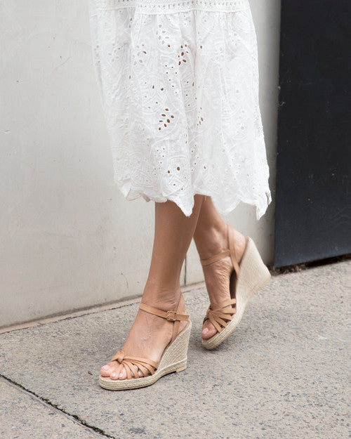 By Bianca Capri Wedge Nude