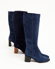Bianca Buccheri Vita Navy Suede Boots