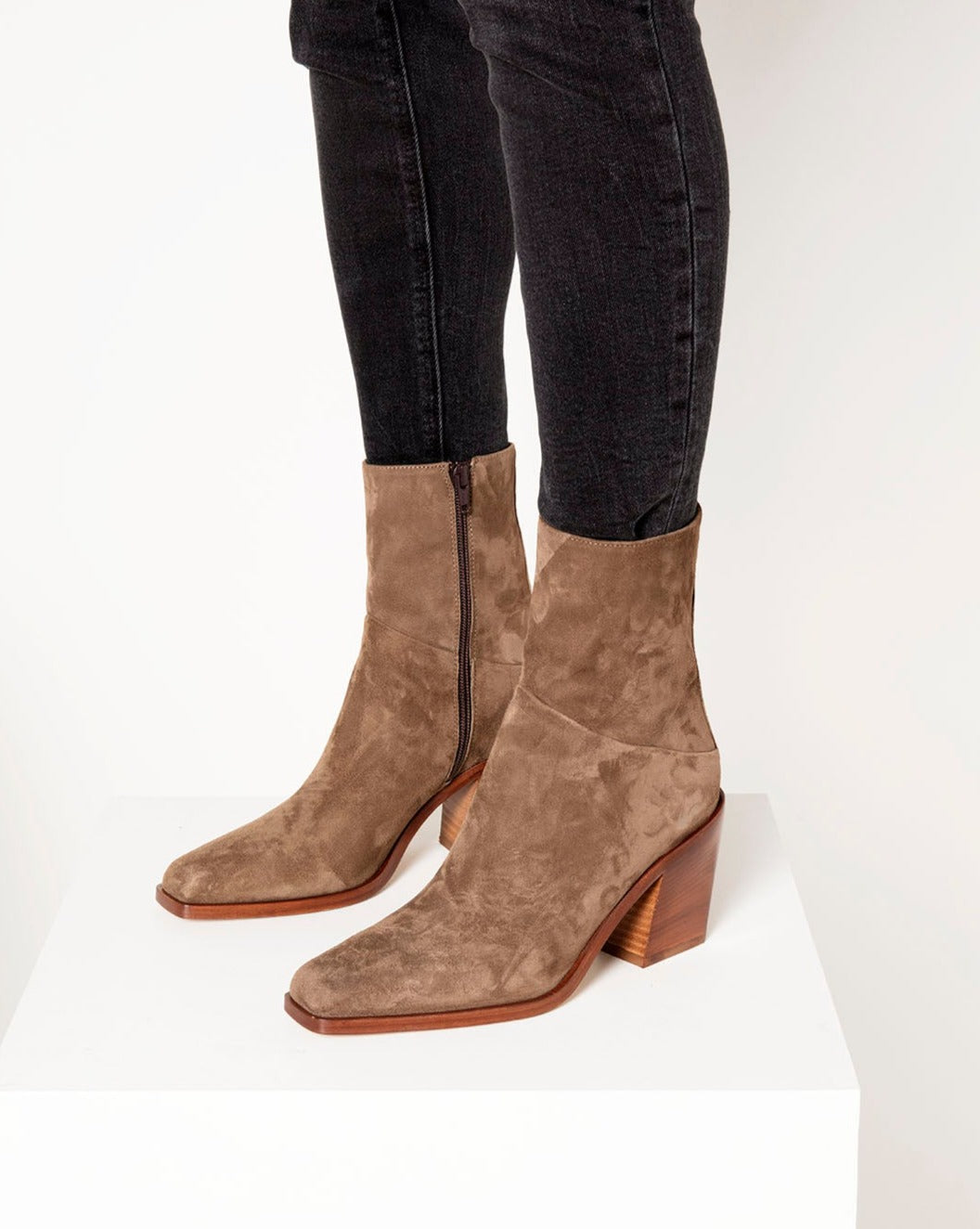 Bianca Buccheri Manel Taupe Ankle Boot