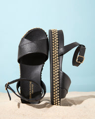 Bianca Buccheri Tropea Black Sandals