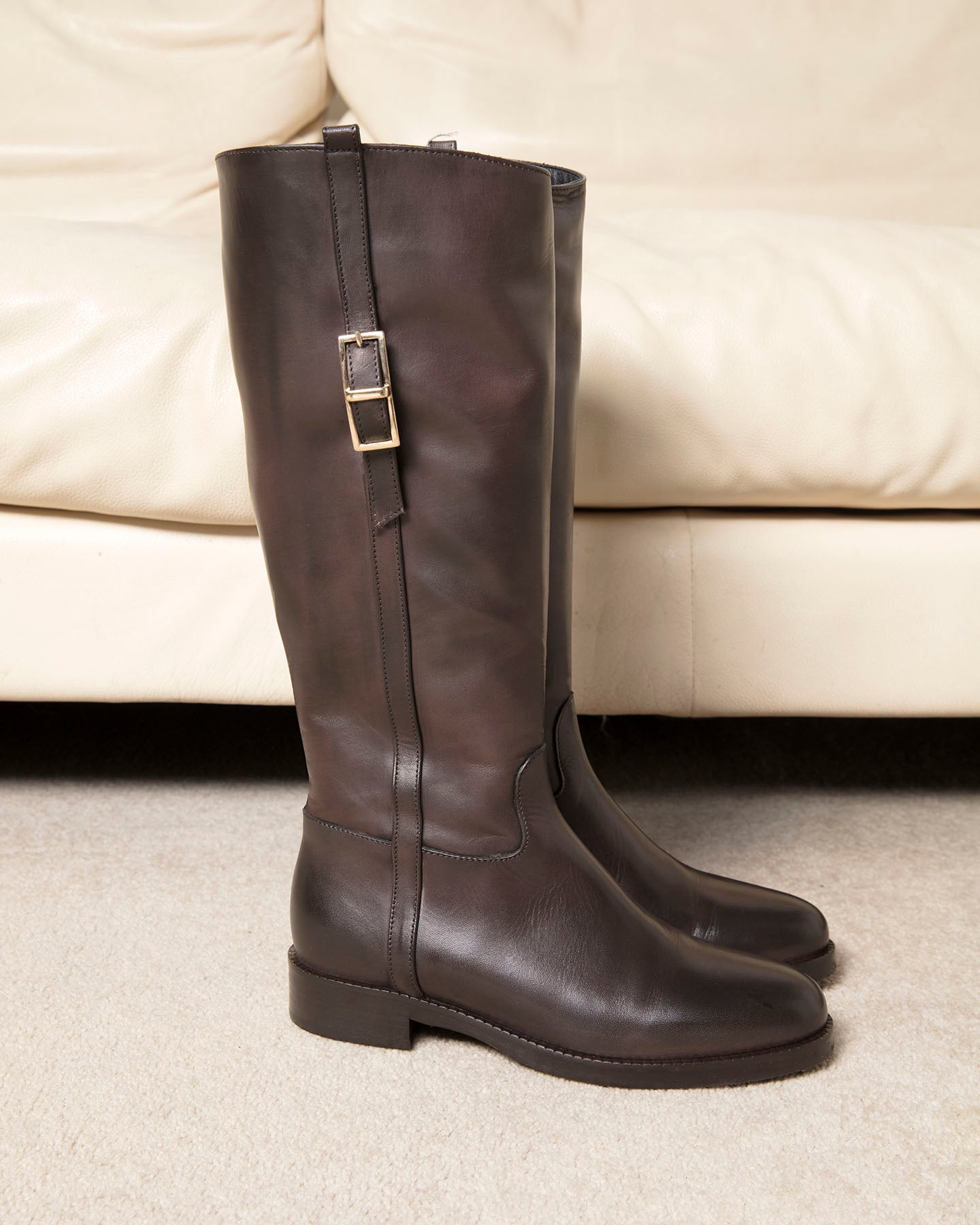 Bianca Buccheri Nante Choc Knee High Boot | Made in Italy
