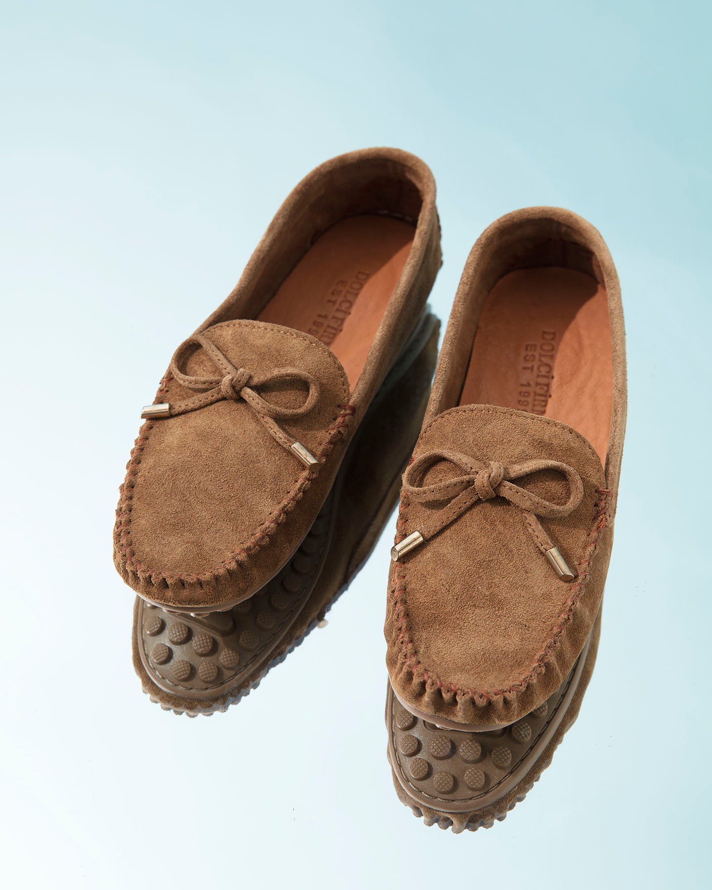 Dolci Firme Alpha Cigar Suede Driving Loafer