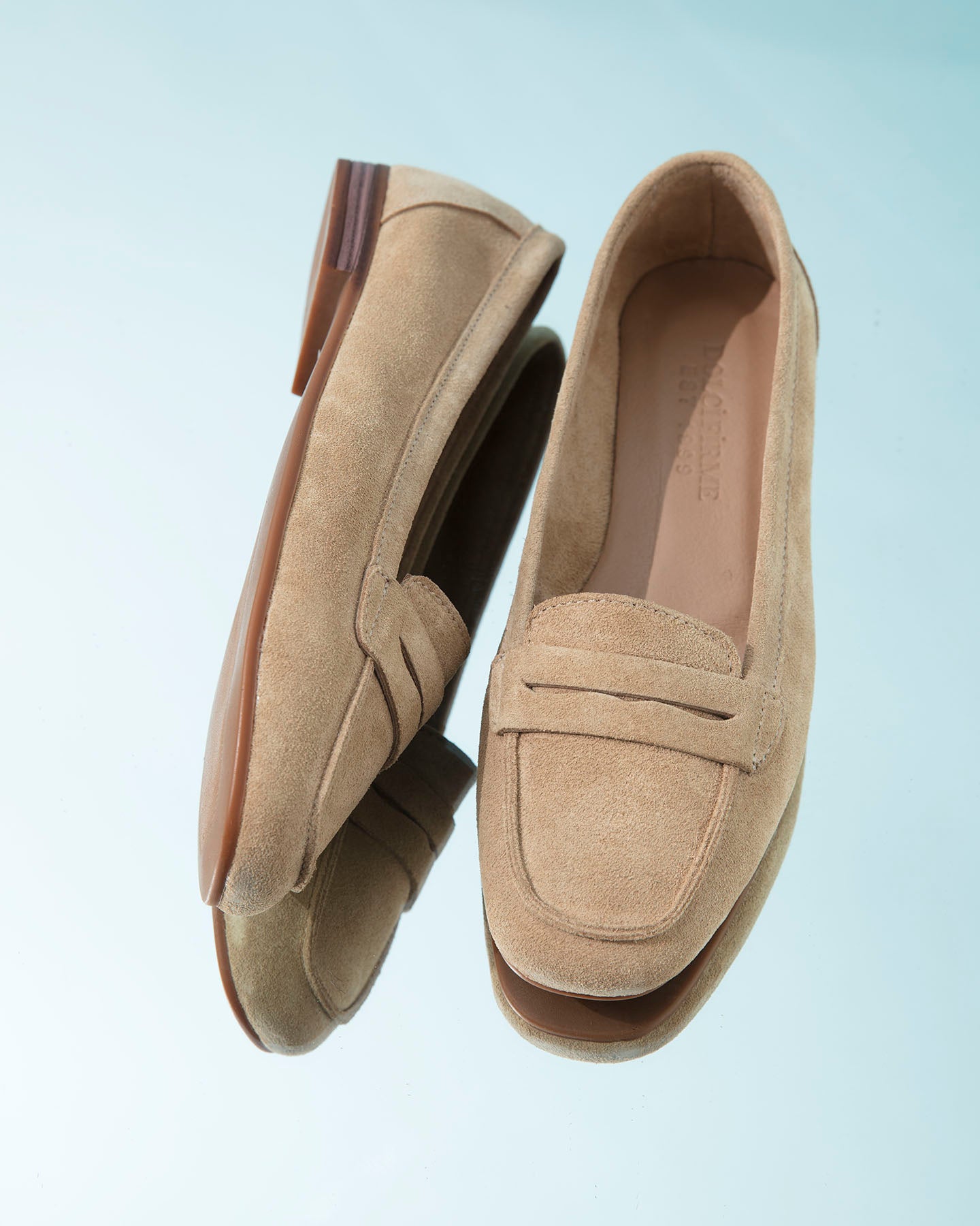 Dolci Firme Quincy Beige Suede Penny Loafer