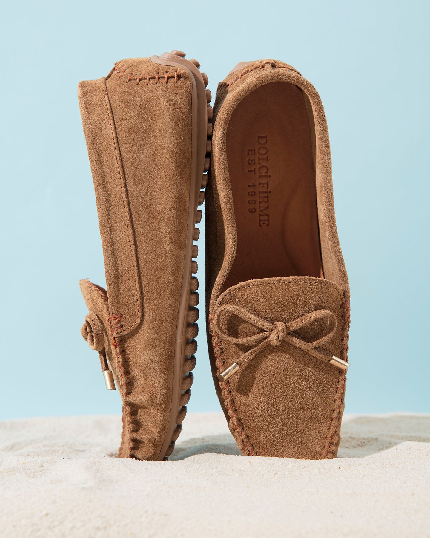 Dolci Firme Alpha Cigar Suede Driving Loafer