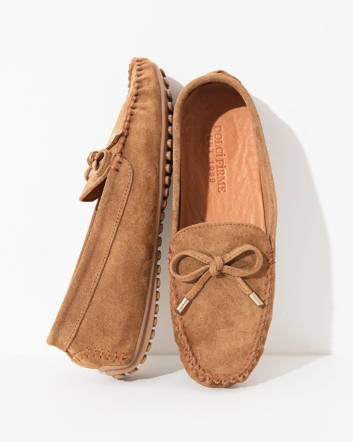 Dolci Firme Alpha Cigar Suede Driving Loafer