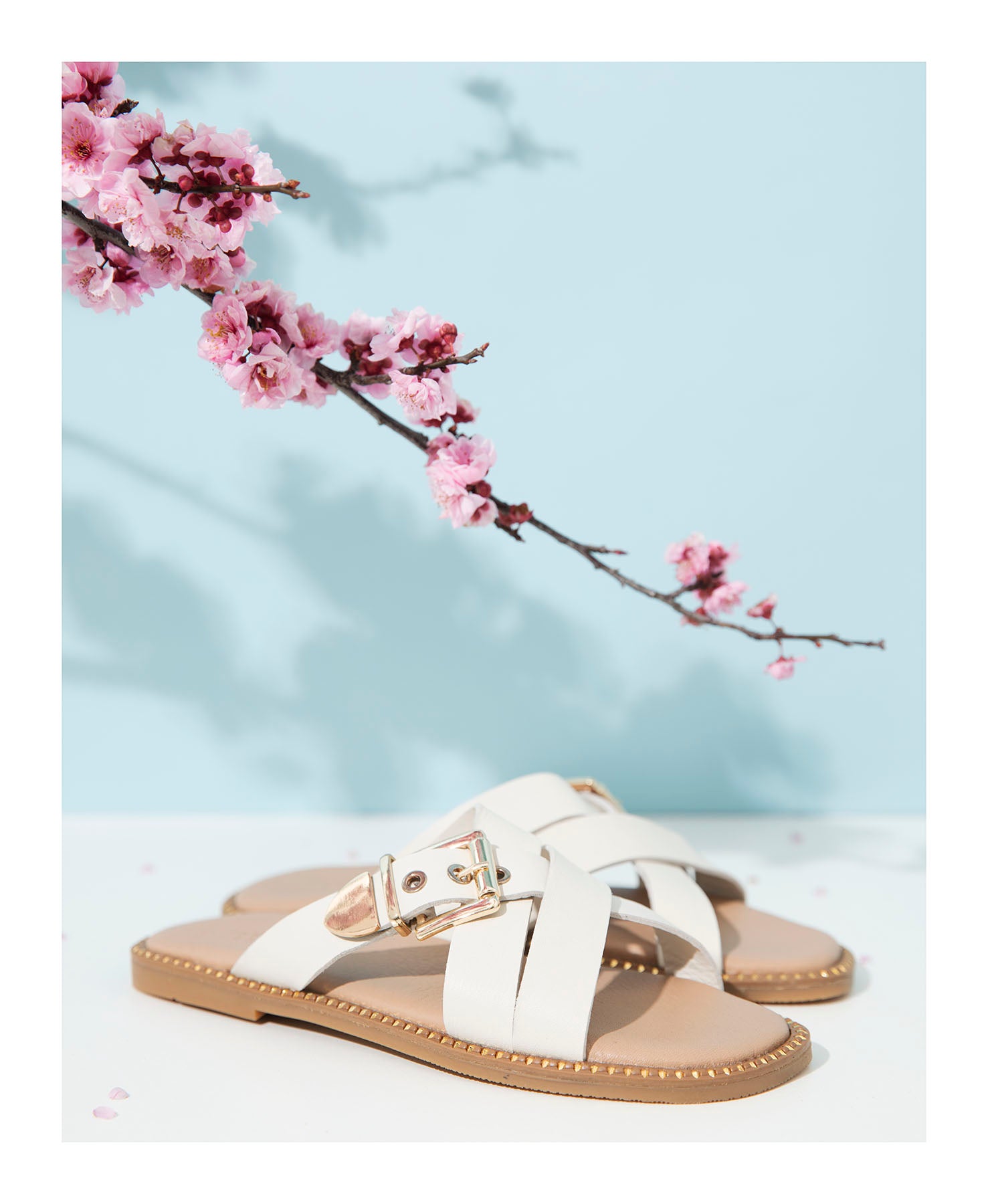 Dolci Firme Lilla Milk Leather Buckle Slide
