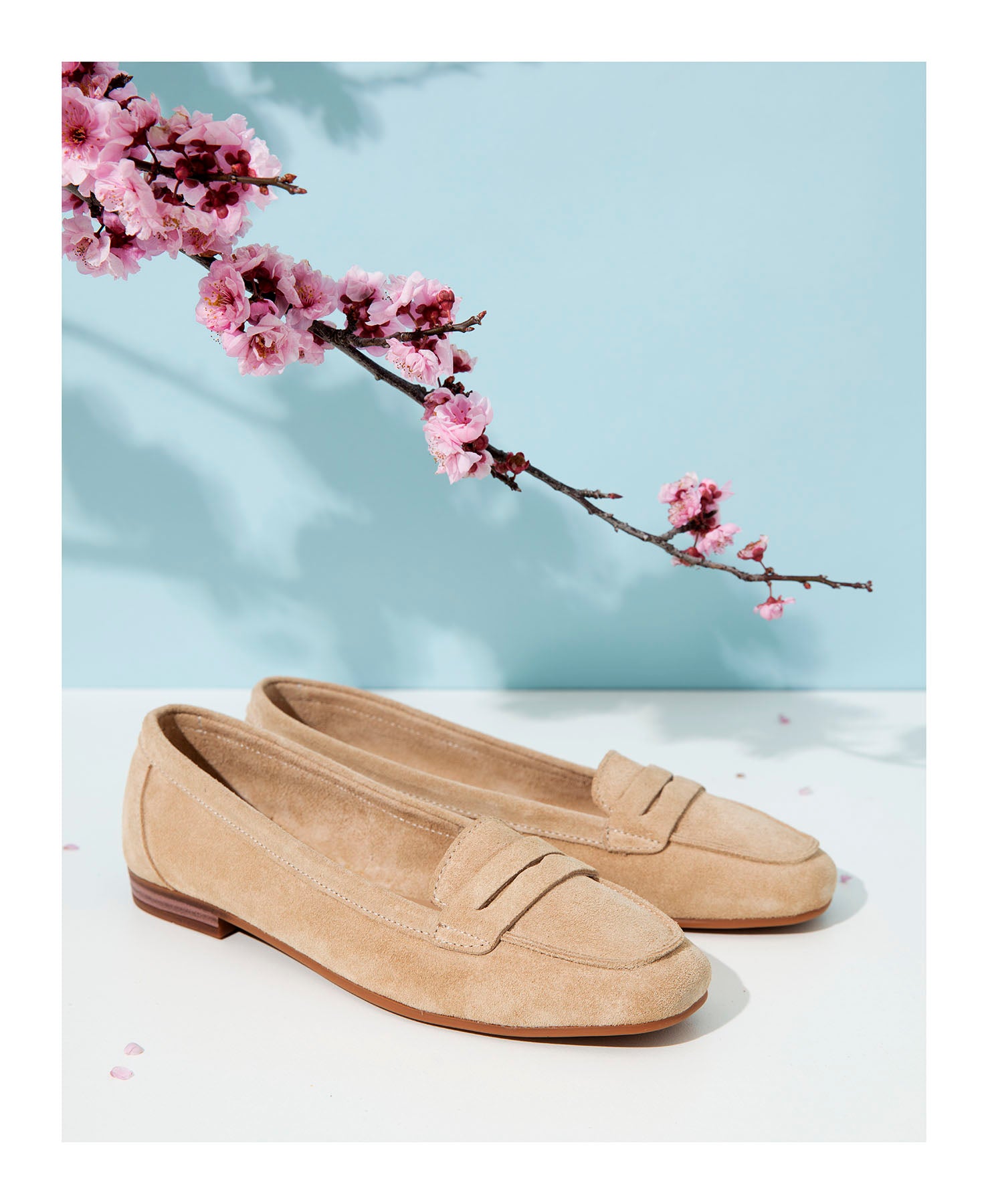Dolci Firme Quincy Beige Suede Penny Loafer
