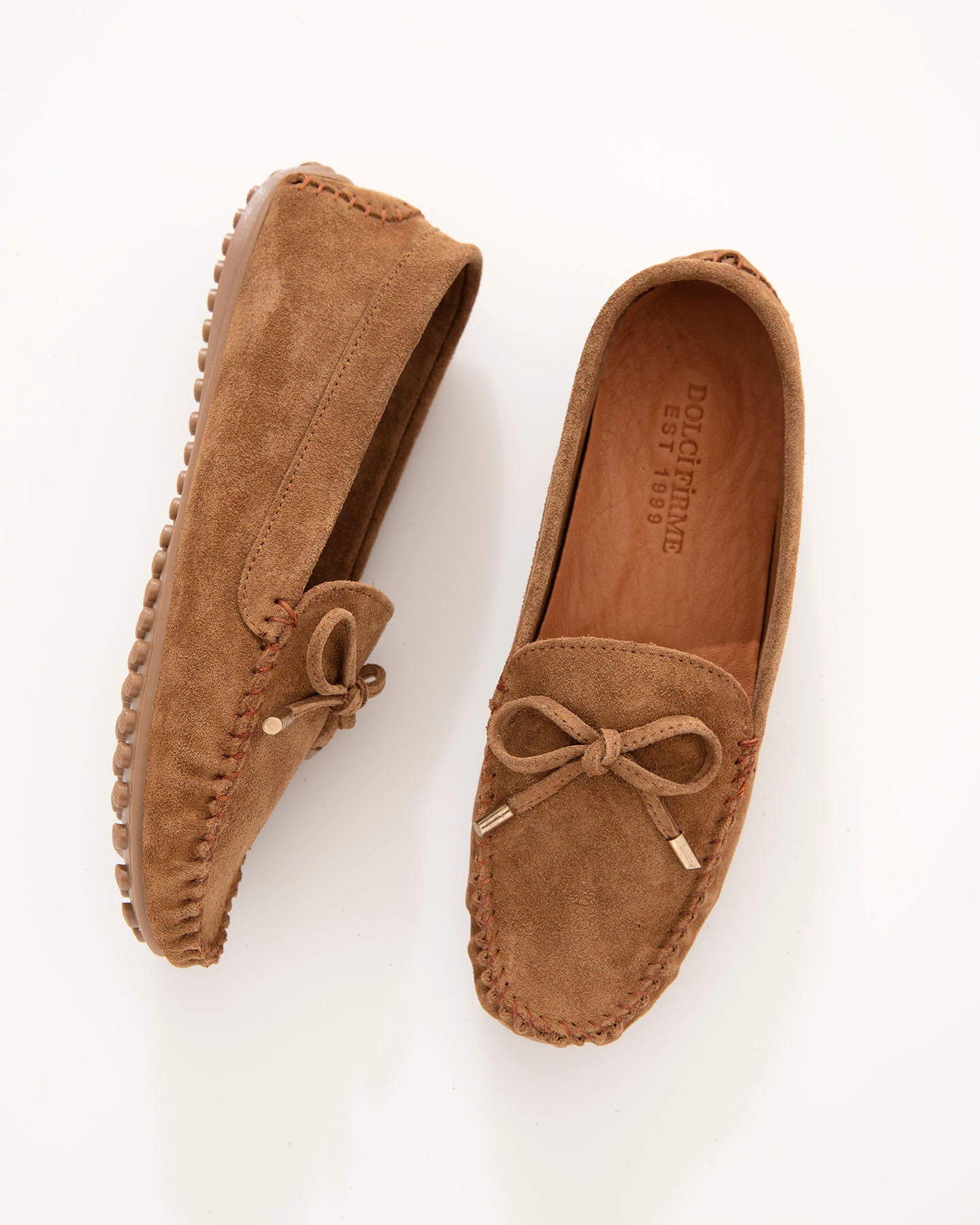 Dolci Firme Alpha Cigar Suede Driving Loafer