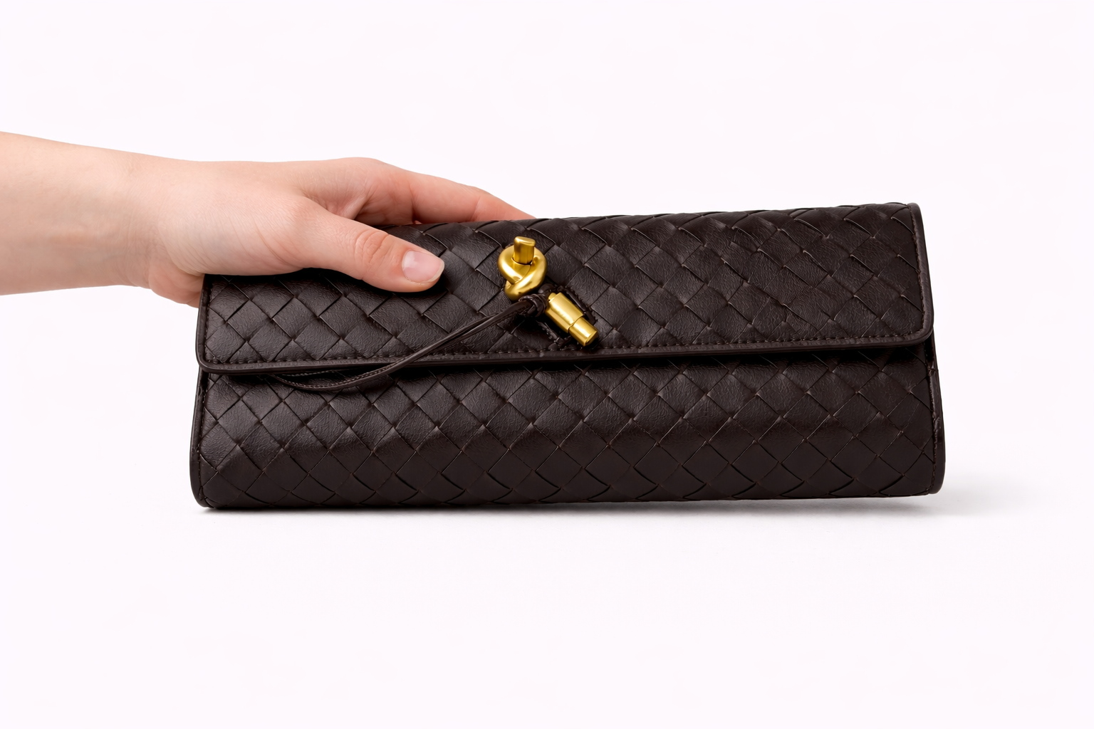 Dolci Firme Long Weave Clutch