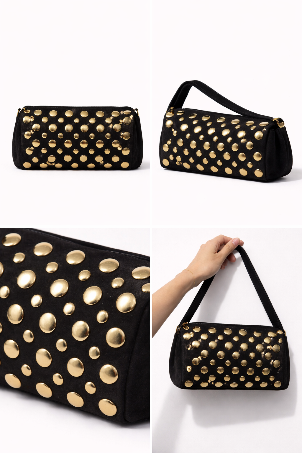 Dolci Firme Studded Shoulder Bag