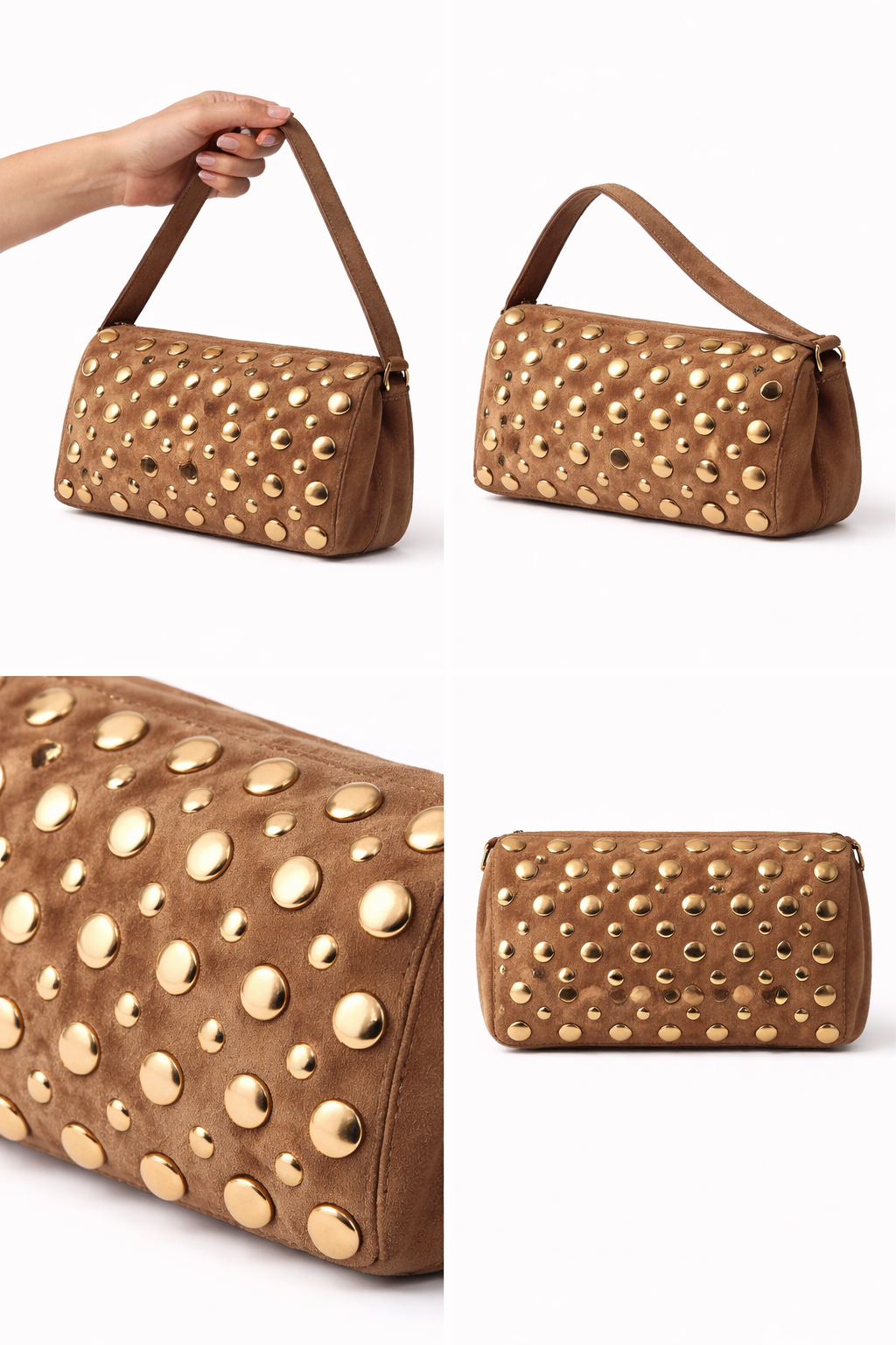 Dolci Firme Studded Shoulder Bag