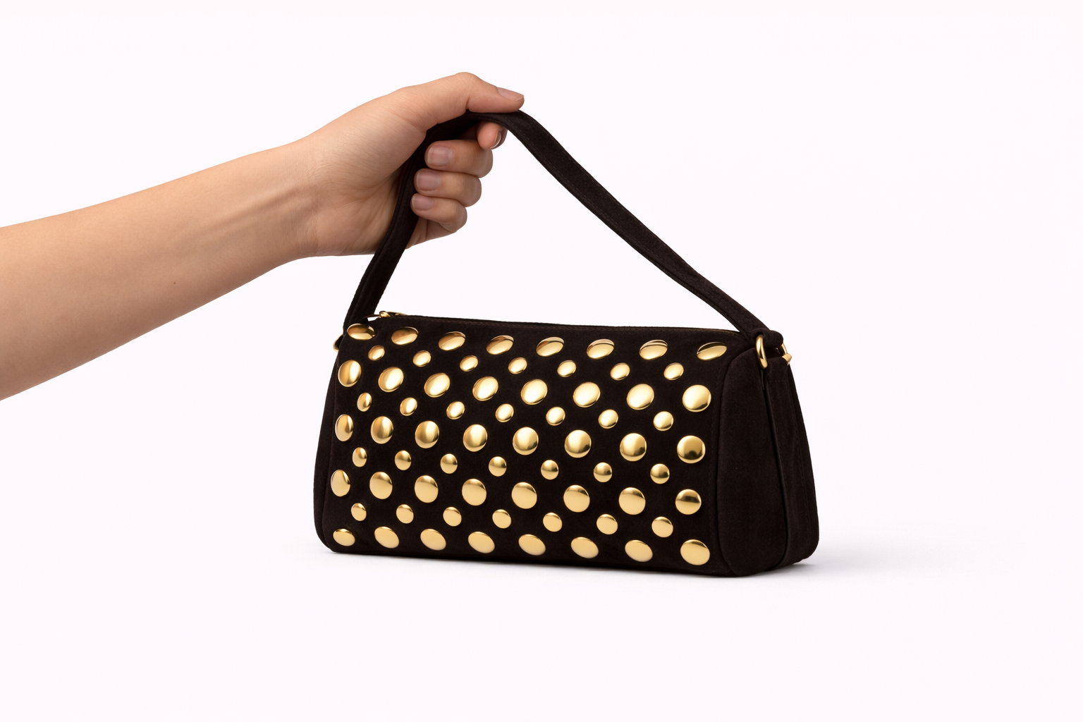 Dolci Firme Studded Shoulder Bag