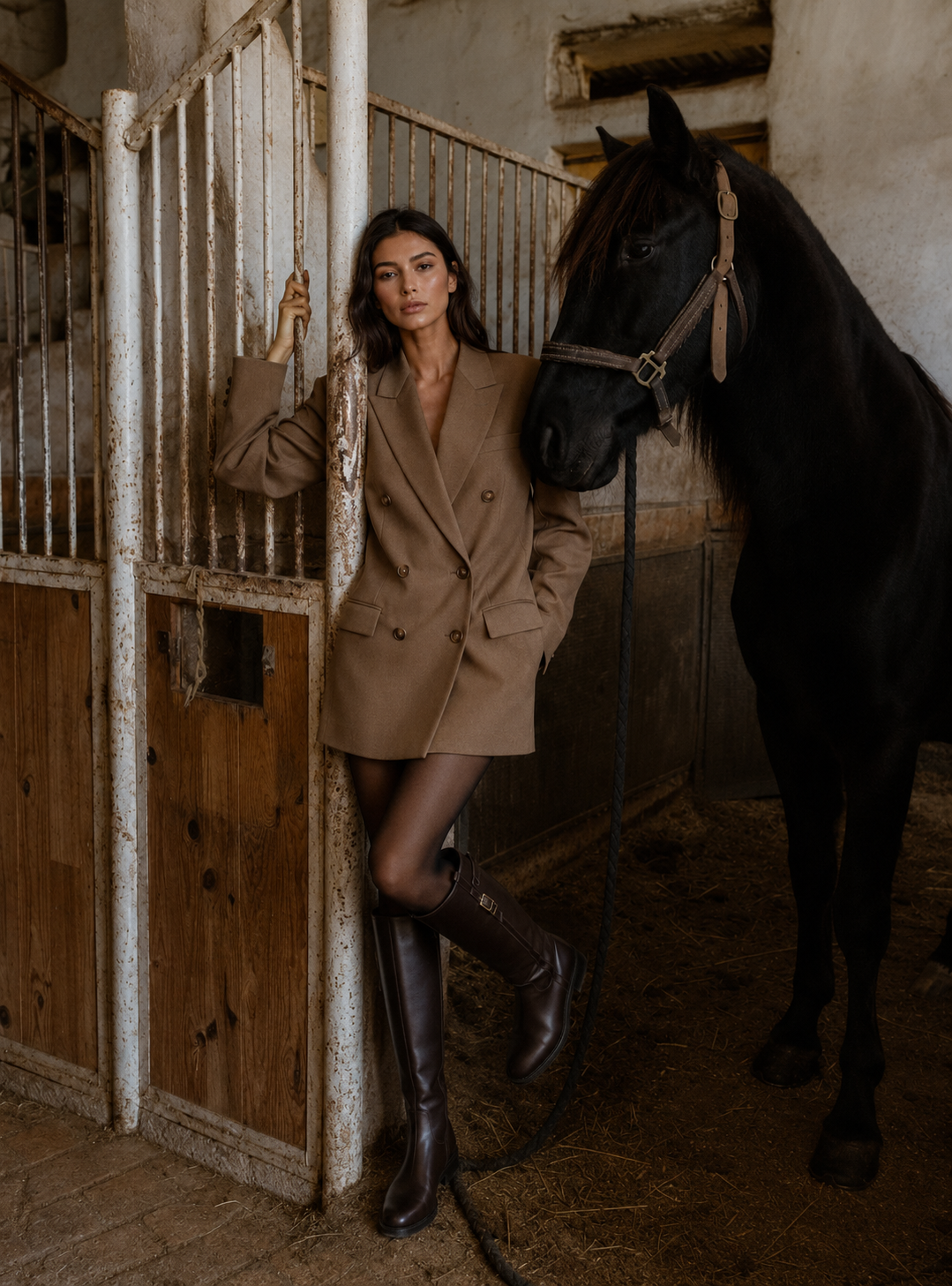 Bianca Buccheri Nante Choc Knee High Boot | Made in Italy