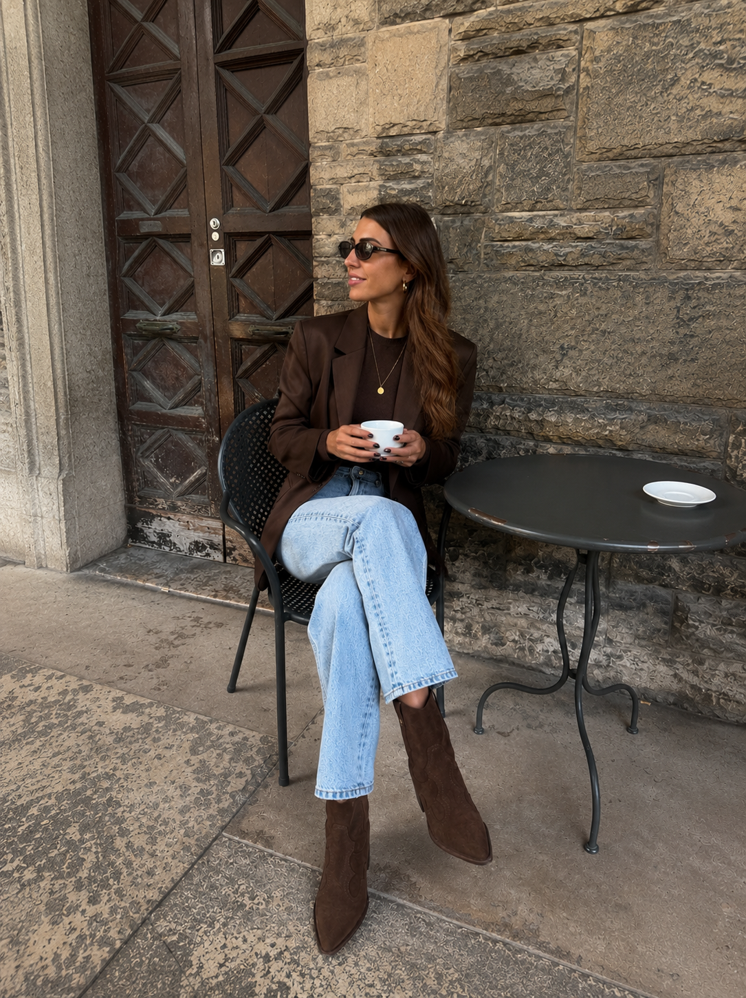 Bianca Buccheri Barbara Choc Suede Ankle Boot