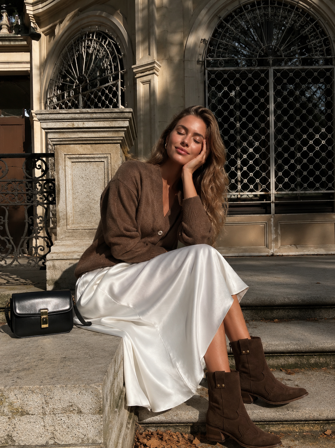 Bianca Buccheri Barbara Choc Suede Ankle Boot